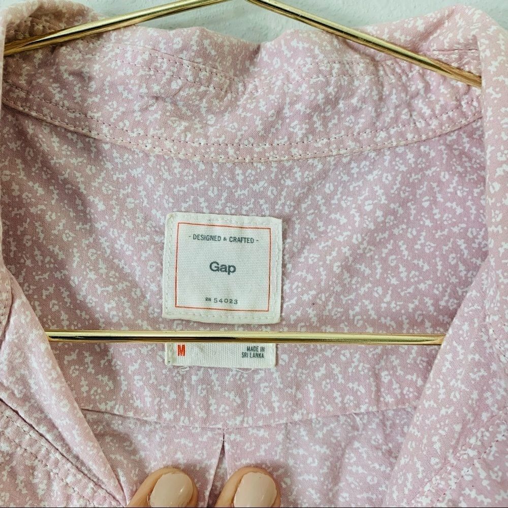 Gap Collared Partial Button Front Shirt - Picture 4 of 6